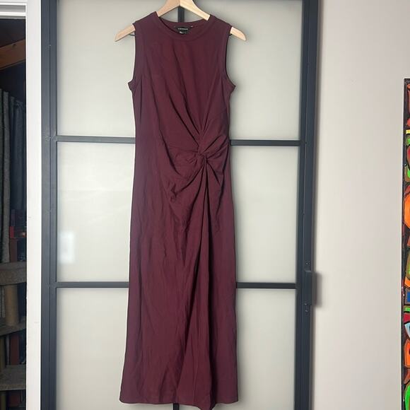 NEW Club Monaco Twist Front Knit Maxi Dress Size Medium - Picture 2 of 9